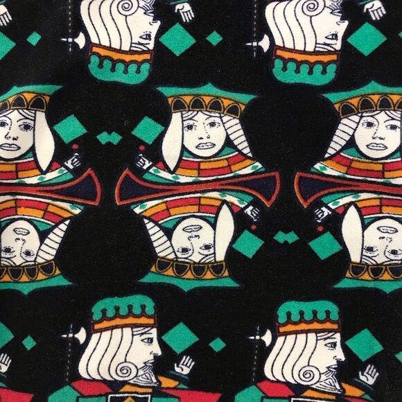 LuLaRoe House of Cards leggings tall & curvy - Picture 3 of 8